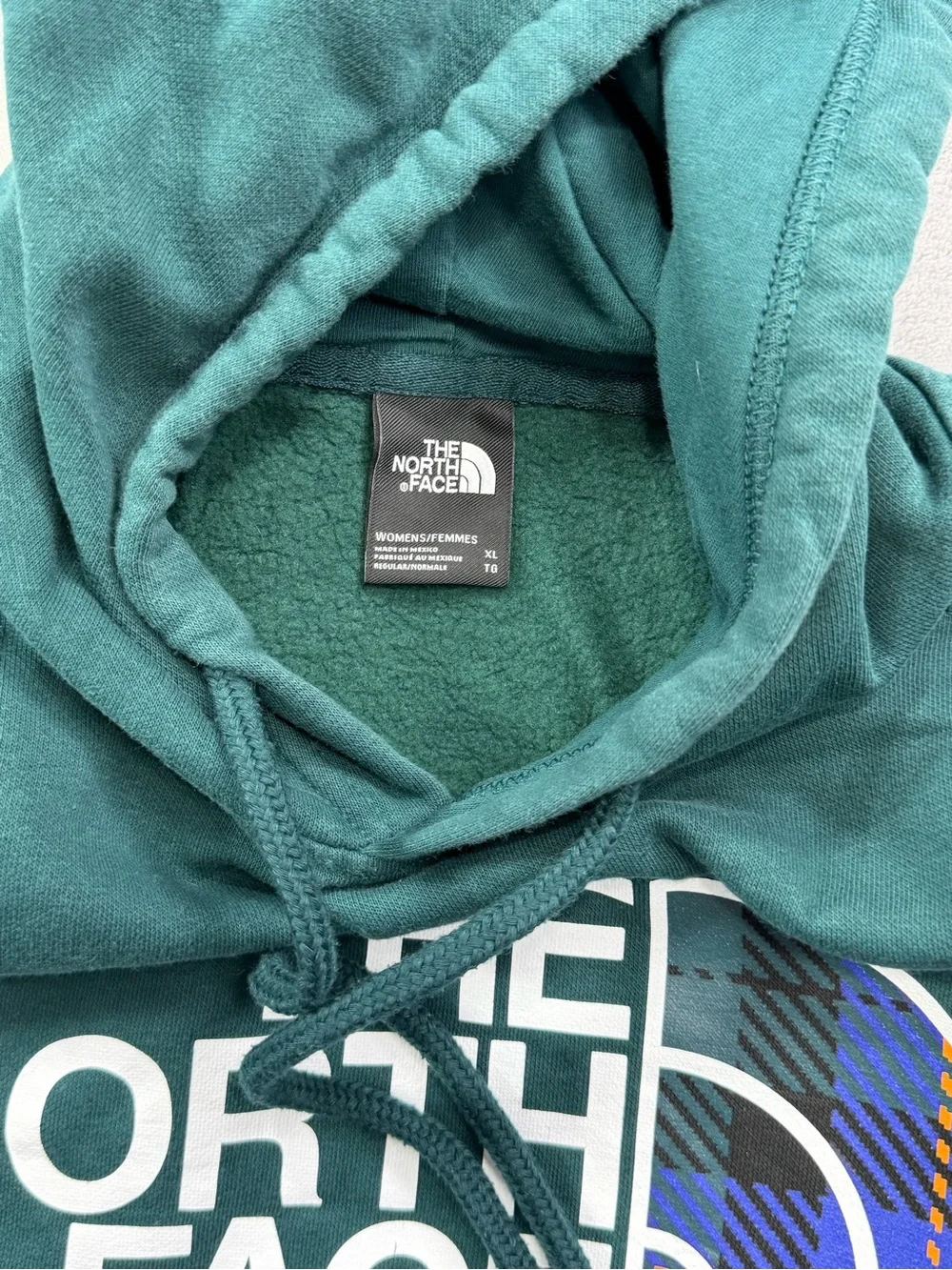 The North Face Men’s Dark Green Logo Crewneck Hoodie Winter Fall School XL